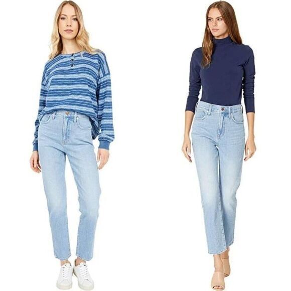 NEW Madewell The Perfect Vintage‎ High Waist Jeans in Marian Wash, size 30 - Picture 3 of 16